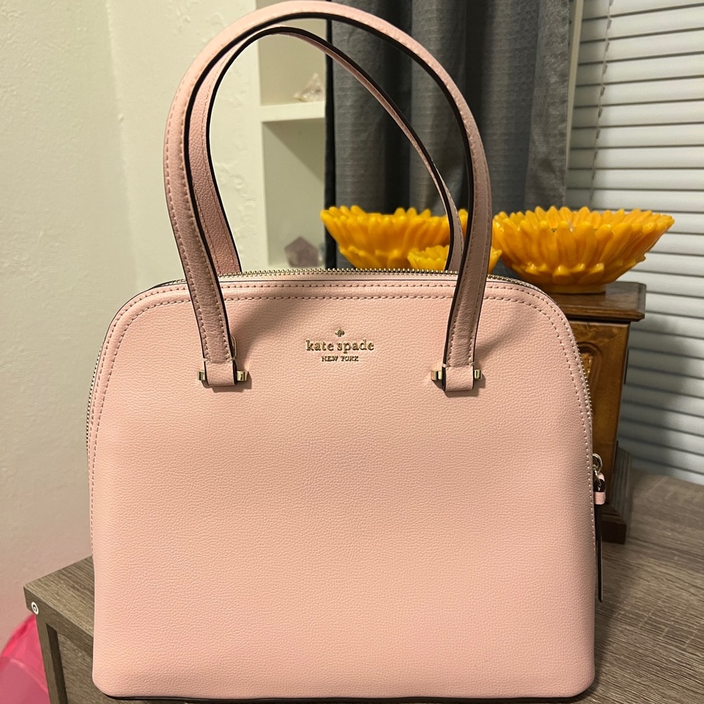 kate spade baby pink satchel